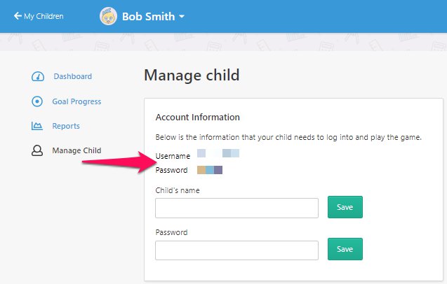 Retrieving A Child S Username And Password Prodigy - roblox free username and password 2018