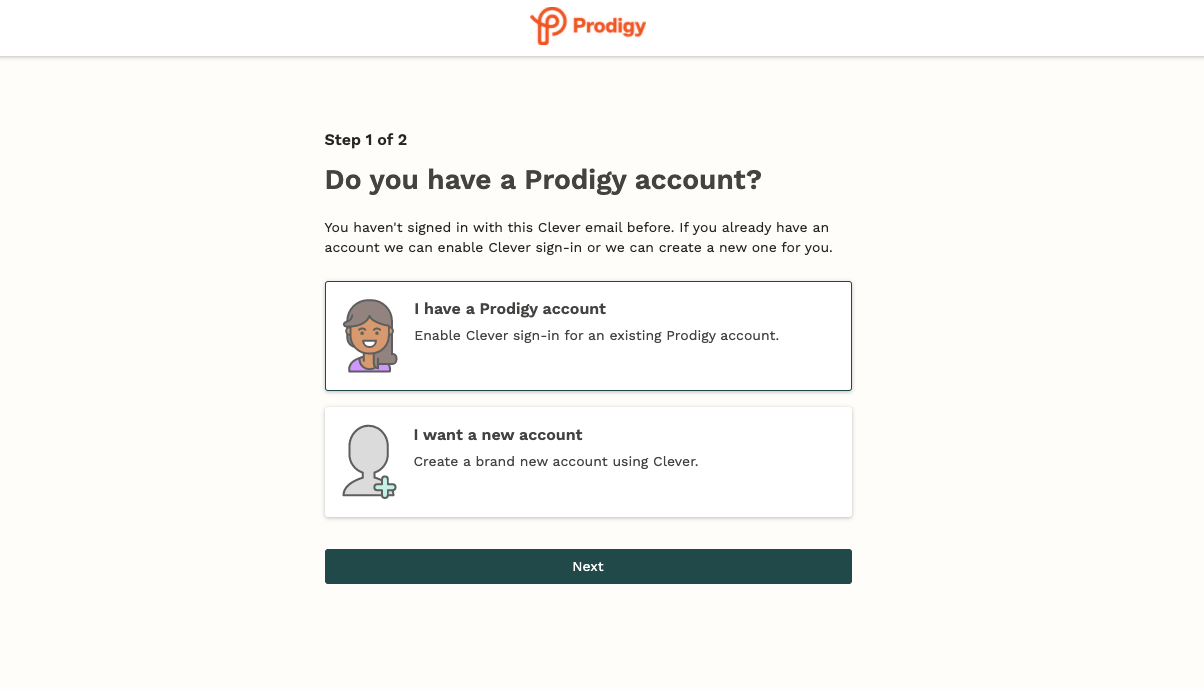 Sign In With Google With An Existing Prodigy Student Account Prodigy
