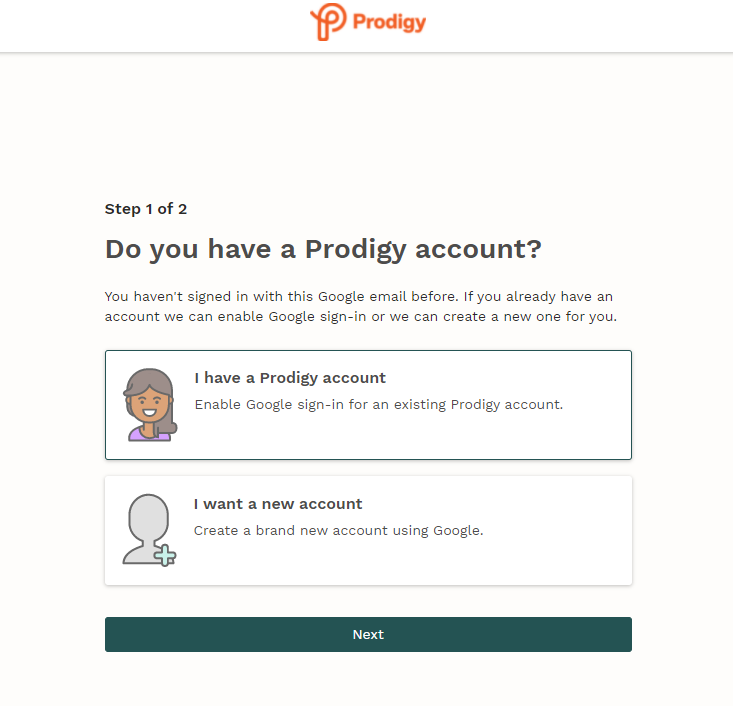 prodigy sign up to be a member