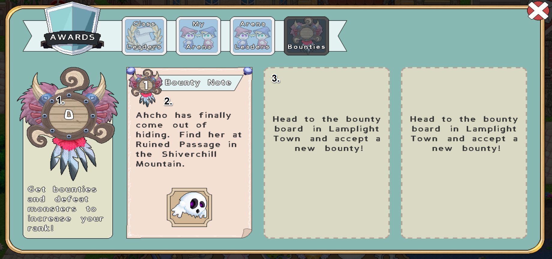 The Awards Menu (Formerly Social Menu) Prodigy