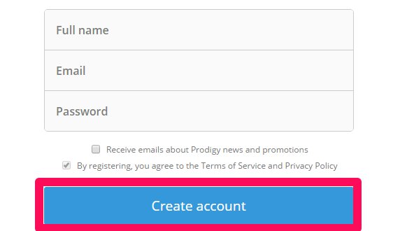 sign up for prodigy membership