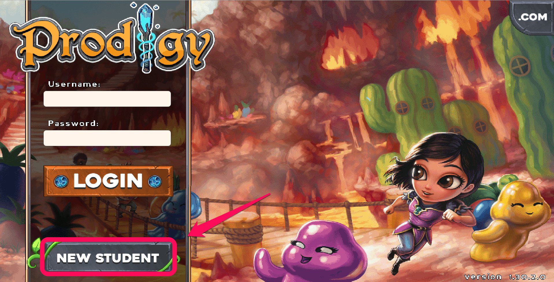 prodigy math game login student play